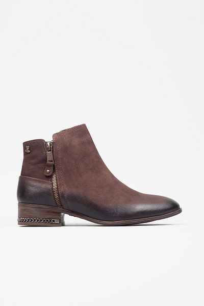 Adım Adım Brown Genuine Leather Zippered Boots