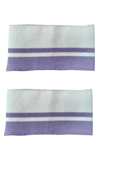 U5 FASHION Ύφασμα 4 ζευγάρια πλεκτά υφαντά μαντίλια με ραβδώσεις