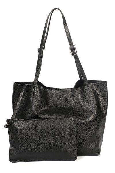 Ysmn Genuine Leather Double Handle Wide Women's Shoulder Bag YC012035DRL