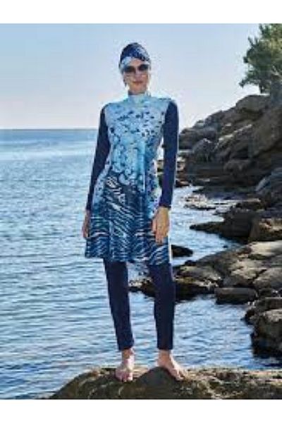 Ruko Maio Turtleneck Full Hijab Swimsuit 23105