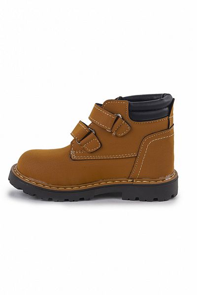 Almues Baby Boy Boots - Karamazı Kids Velcro Shoes Arz 1118