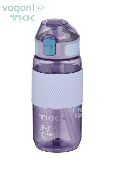 Vagonlife TKK 500 ML Thick Non-Bite Straw Bpa-Free Tritan Water Flask with Carrying Handle FFTKK1003-500ML