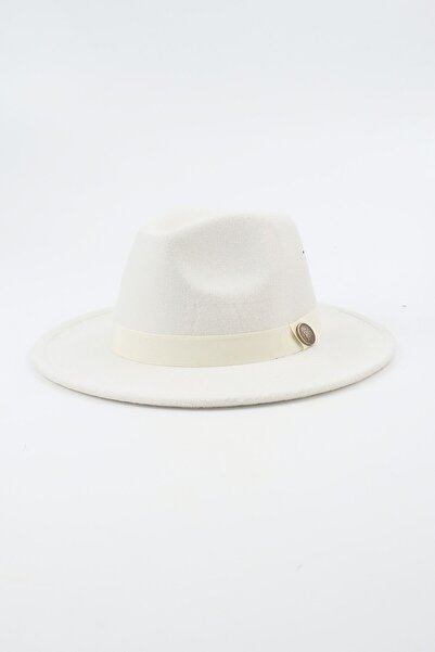 Kapin Bej Fötr Panama Şapka