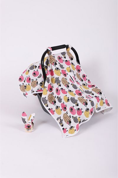 SEMTEKSTİL Gift Kuzucuk2 Stroller Cover 110*85 Cm with Snap Fasteners (AK TREE TEETHER WITH GIFT)
