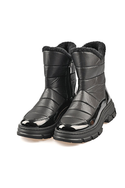 Park Moda PM364 K605 Paraşüt Kumaş Fermuar Kapama Kalın Taban Kar Botu