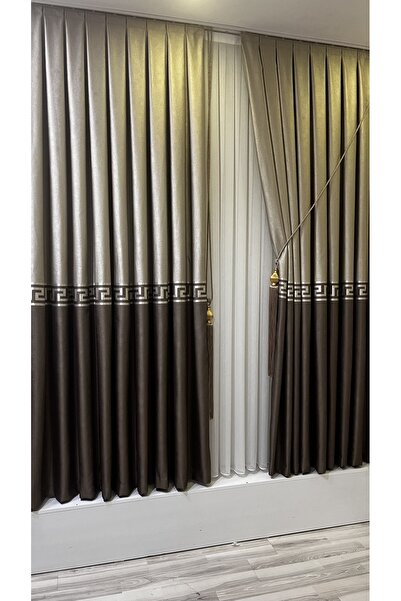 Fon Dünyası Panel Background Curtain Beige Cappuccino (single Wing)