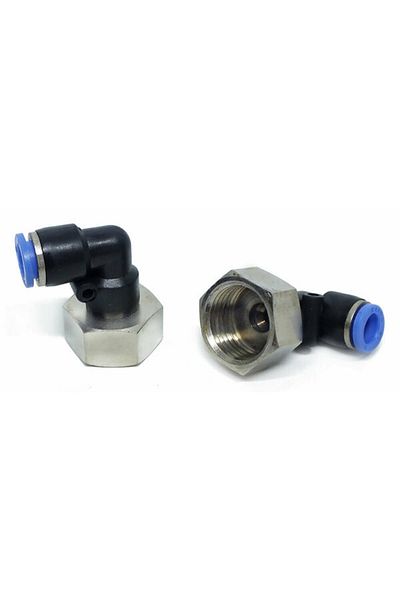 SEDİR 1/4 " - 4 Female Swivel Elbow Connection Nipple Plf04-G02 10 Pieces