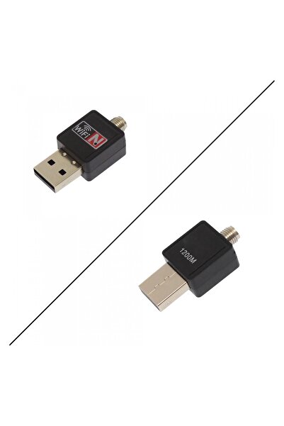BESTCOM Usb 2.0 Wireless Receiver Mini Wifi Antenli 1200 Mbps 2.4 Ghz 802.11n / G / B Kablosuz Alıcı