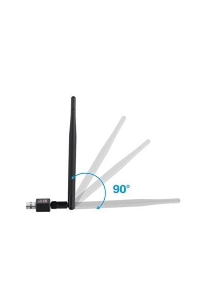 BESTCOM Usb 2.0 Wireless Receiver Mini Wifi Antenli 1200 Mbps 2.4 Ghz 802.11n / G / B Kablosuz Alıcı