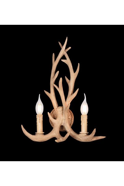ARTELUZ Wooden Look 2-Piece Horn Model Sconce 9836-2