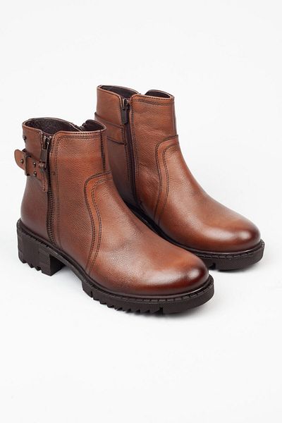Adım Adım Genuine Leather Women's Boots - Non-Slip Sole, Cold Proof