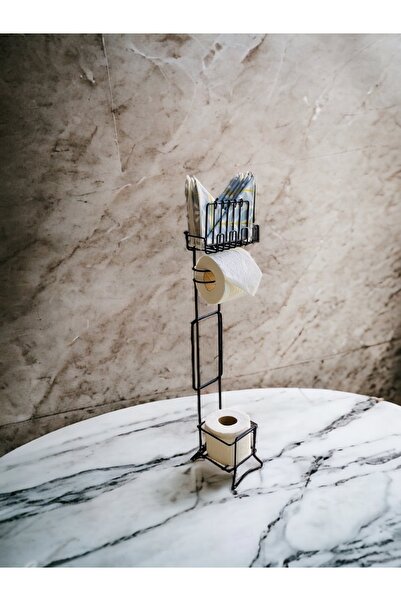 RENK YAPI RÜYASI Suport pentru hârtie igienică cu picior negru de calitate Su...