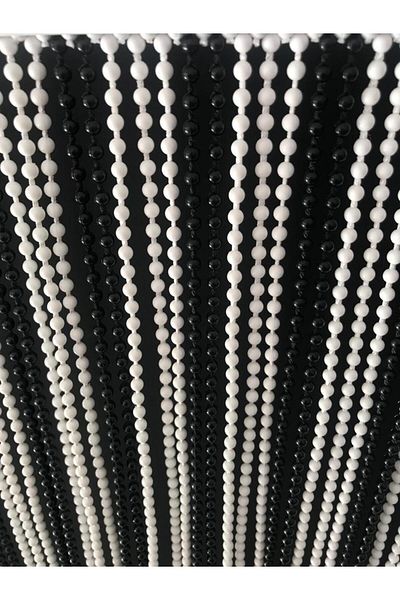 özdeğer home 80X180Black White 5mm Crevice Door Curtain Beads Curtain Door Ornament