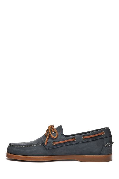 Sebago حذاء كاجوال جلدي للرجال باللون الأزرق الداكن 70015H0