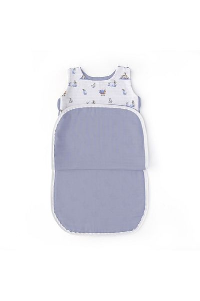 DEUX LAPINS 0-6 Months Baby Muslin Winter Sleeping Bag - 100% Cotton, 1.85 Tog, Bébe Lapin