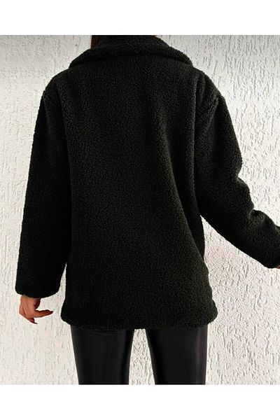 Cacha Fashion Four Button Plush Coat
