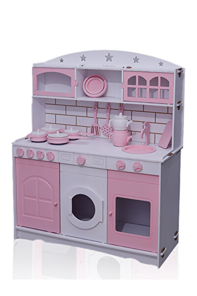 Özka Hobi Ahşap Özka Hobi Boyalı Mutfak Tencere Tava Setli