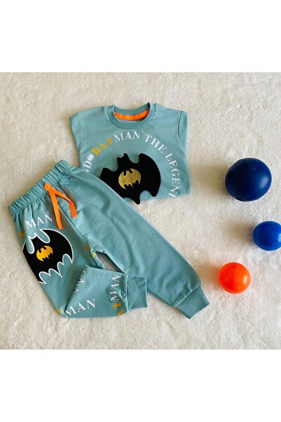 bediş baby clothes بدلة مزدوجة للأطفال والرضع بنمط باتمان باللون الأخضر النعن...