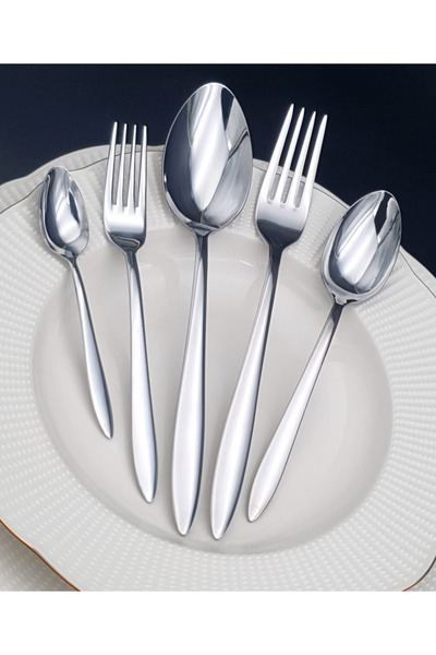 Yiğit SEA Model 60 Pieces Stainless Steel 12 Person Spoon Cutlery Set