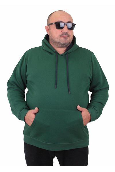MocGrande Ανδρικό φούτερ Basic με κουκούλα μεγάλου μεγέθους 11700 NEFTI