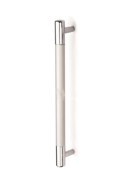 ŞENEL Yapı Market 192 mm Hitit Pipe Length Handle Furniture Cabinet Door Drawer Handle Matte Chrome