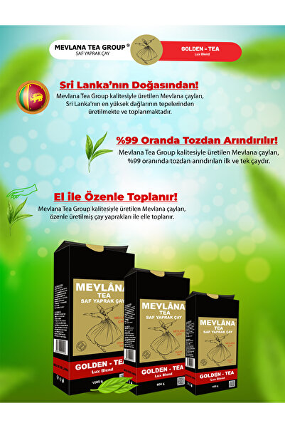 Mevlana Çay Saf Yaprak Golden Tea – 1000g (1 Adet)