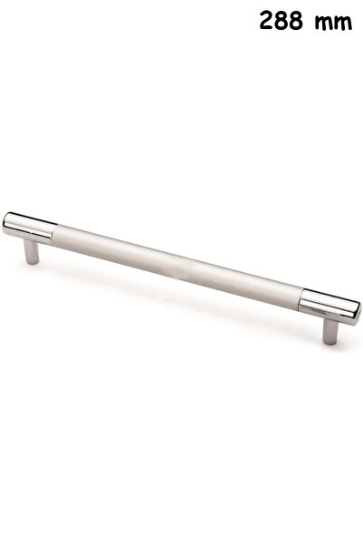 ŞENEL Yapı Market 2 Adet 288 Mm Hitit Boru Boy Kulp Mobilya Dolap Kapak Çekmece Kulpu Mat Krom