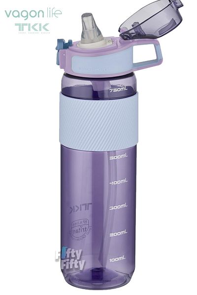 Vagonlife TKK 800 ML Thick Non-Bite Straw Bpa-Free Tritan Water Flask with Carrying Handle FFTKK1003-800ML