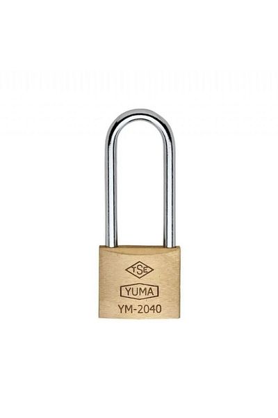KL HOME Long Padlock Yellow Mineral Metal Product 32mm