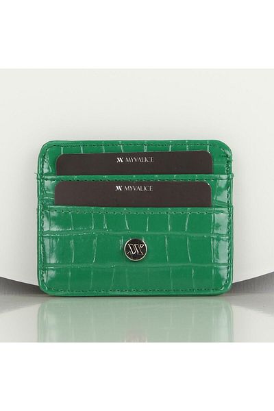 My Valice Women's Leather Wallet and Card Holder 1624 Green