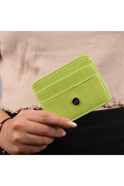 My Valice Women's Leather Wallet and Card Holder 1624 Pistachio Green