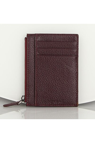 My Valice Unisex Genuine Leather Wallet and Card Holder 1823 Claret Red