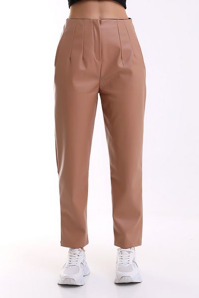 winmoda Faux Leather Trousers Cigarette