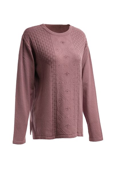 Trikolay Plus Size Patterned Knitwear Sweater