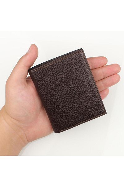 My Valice Men's Genuine Leather Wallet and Card Holder 1824 Brown
