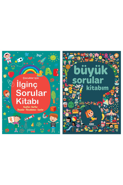 YAKAMOZKİTAP 2 Kitap / İlginç Sorular Kitabı - Büyük Sorular Kitabım Set