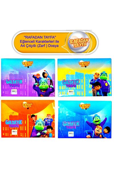 Gıpta Rafadan Tayfa A4 Snap (Envelope) File - 4 Pieces