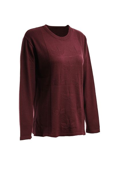 Trikolay Plus Size Patterned Knitwear Sweater