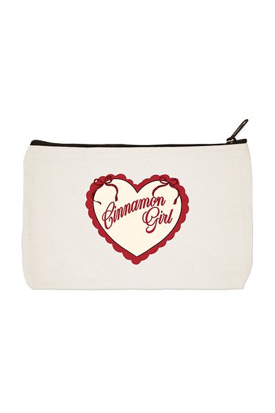 designedfy Cinnamon Girl Printed υφασμάτινη τσάντα μακιγιάζ, θήκη για στυλό, τσάντα χειρός