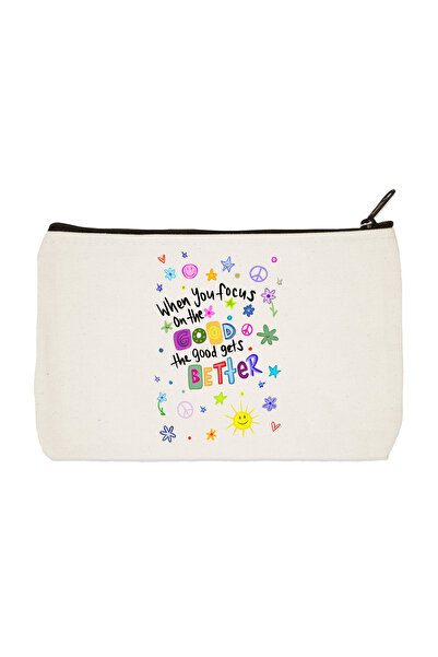 designedfy حقيبة مكياج من القماش المطبوع من فوكس، وحامل أقلام، وحقيبة يد