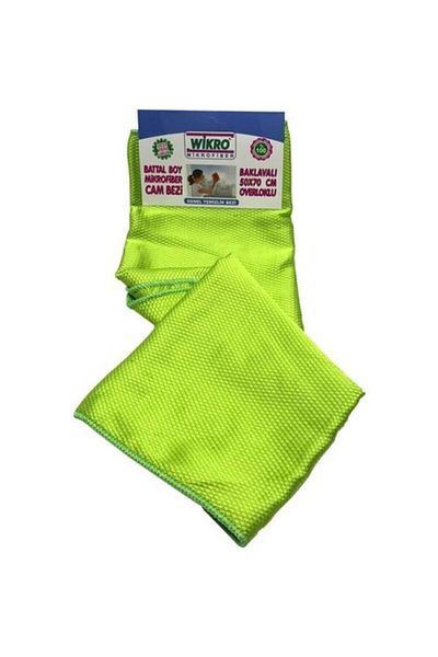 WİKRO Large Size Microfiber Glass Cloth 50*70 Owerlocked
