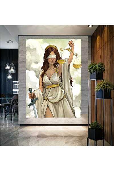 HDART ADALET TERAZİ THEMİS HUKUK OFİS HD KANVAS TABLO