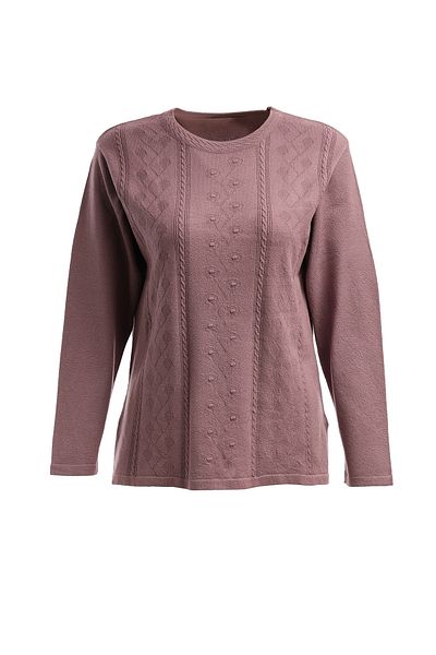 Trikolay Plus Size Patterned Knitwear Sweater