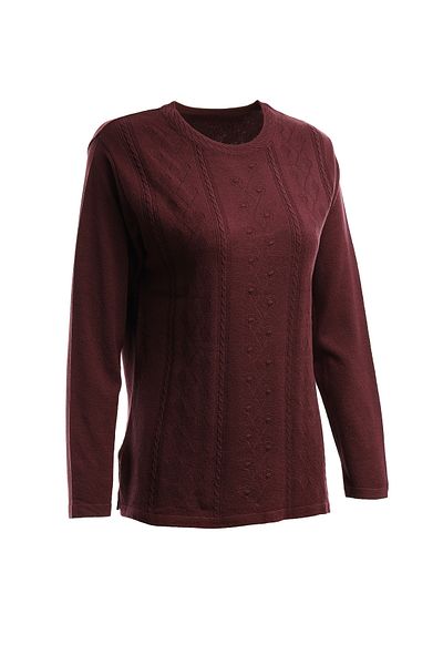 Trikolay Plus Size Patterned Knitwear Sweater