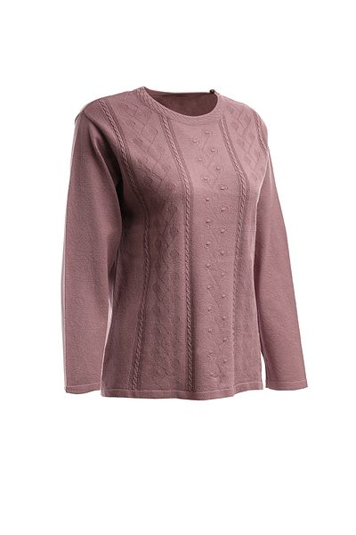 Trikolay Plus Size Patterned Knitwear Sweater