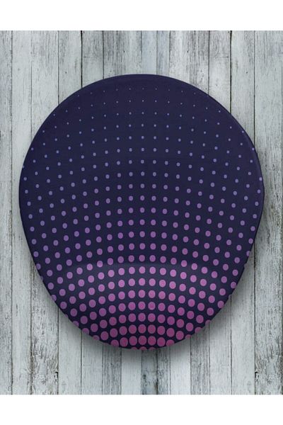 HobiShop Purple Oval Wrist Support Mouse Pad