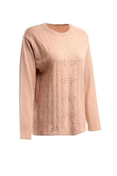 Trikolay Plus Size Patterned Knitwear Sweater