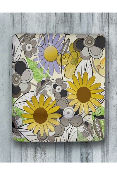 HobiShop Mouse Pad cu suport pentru încheietura mâinii floral