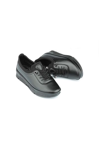 Wanetti 4131 Negru Ortopedic Iarna Mamă Pantofi Femei