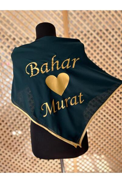 TAN EVENT Isimli Damat Örtüsü Baskılı Damat Örtüsü,kişiye Özel Damat Şalı, Şi...